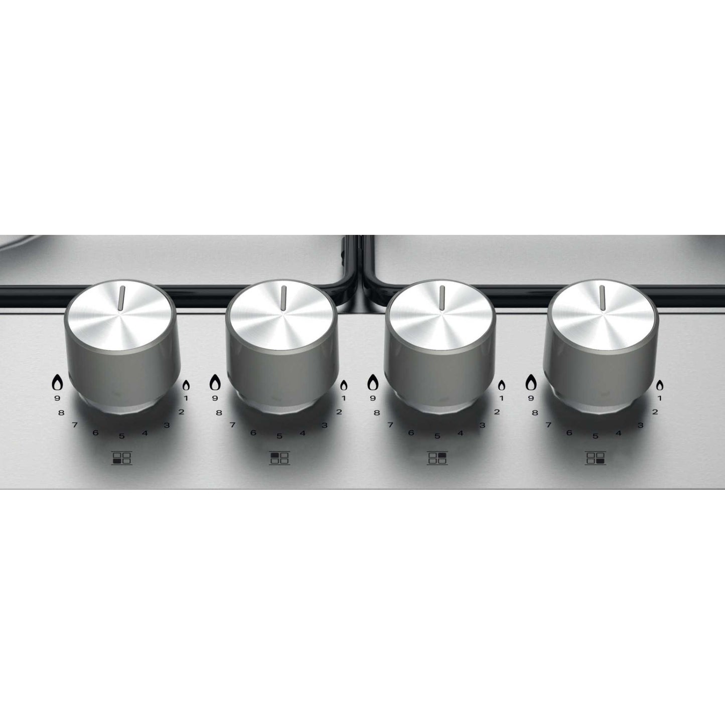 Hotpoint PPH 60P F IX UK 60cm 4 Burner Gas Hob - Silver