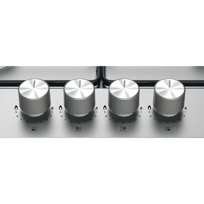 Hotpoint PPH 60P F IX UK 60cm 4 Burner Gas Hob - Silver