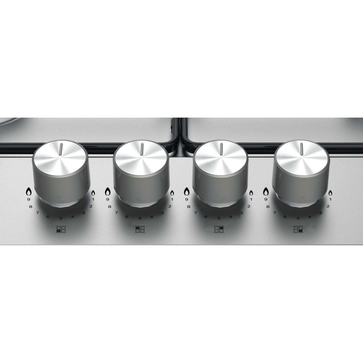 Hotpoint PPH 60P F IX UK 60cm 4 Burner Gas Hob - Silver