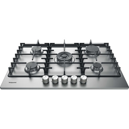 Hotpoint PPH 75G DF IX UK 75cm 5 Burner Gas Hob - Stainless Steel