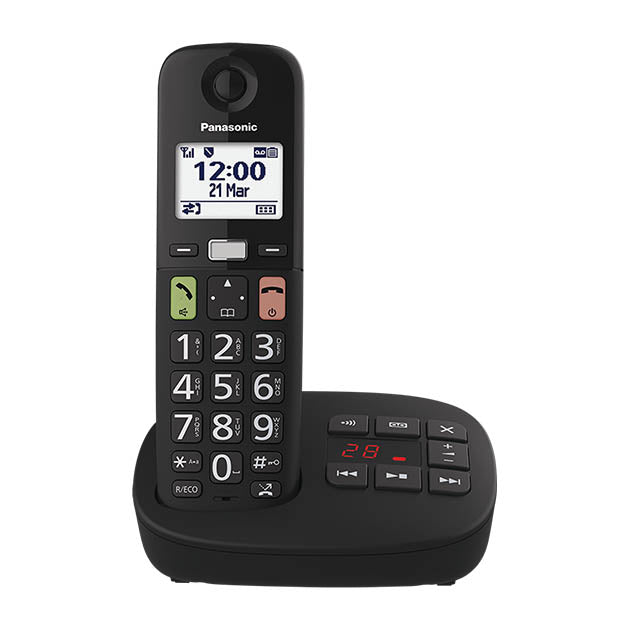 SINGLE BIG BUTTON CORDLESS DECT PHONE ANSWER MAC