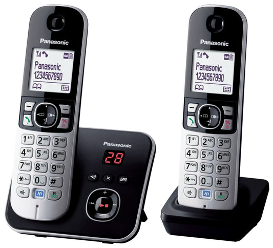 (DNO) DECT TWIN PHONE ANSWER MACHINE ECO MODE