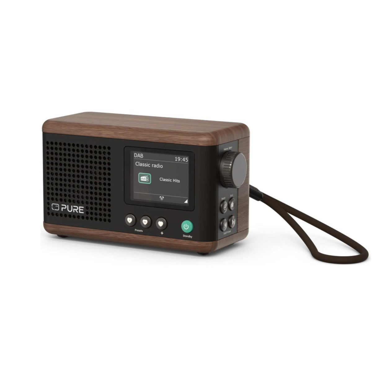 Pure Classic Mini Portable Digital Radio - Black