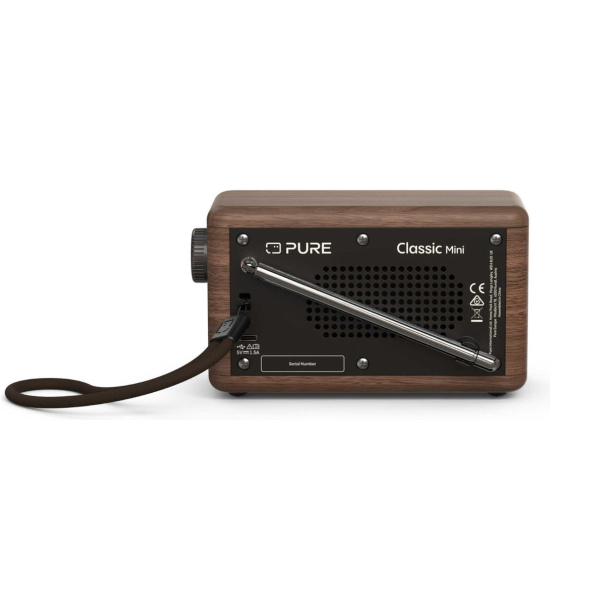 Pure Classic Mini Portable Digital Radio - Black