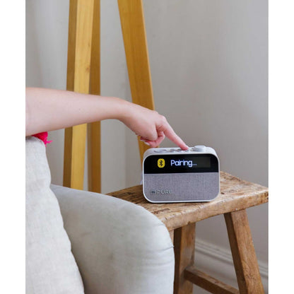 Pure MOMENT Alarm Clock Radio with DAB+ & Bluetooth - White