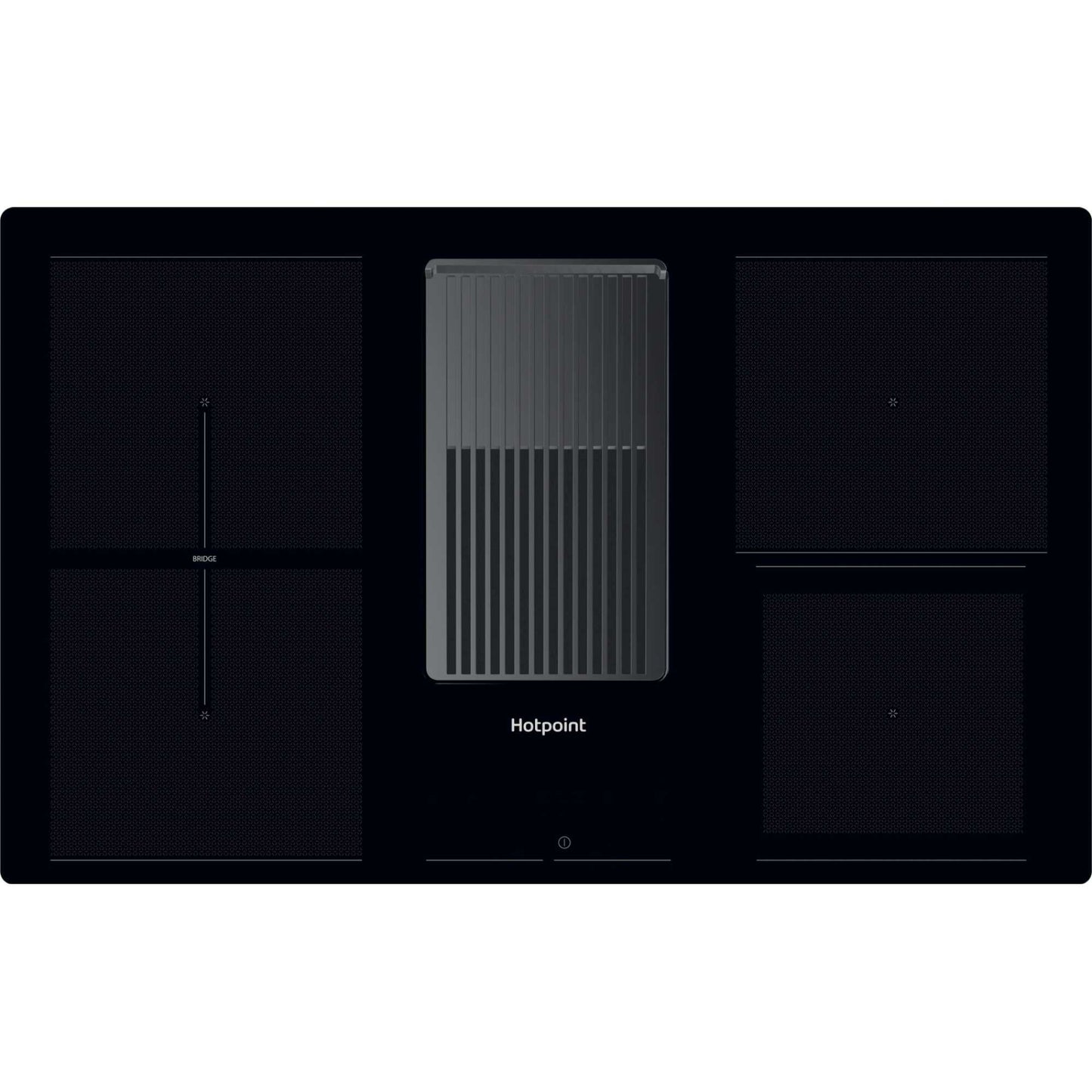 Hotpoint PVH92BUK 83cm 4 Burner Vented Induction Hob - Black