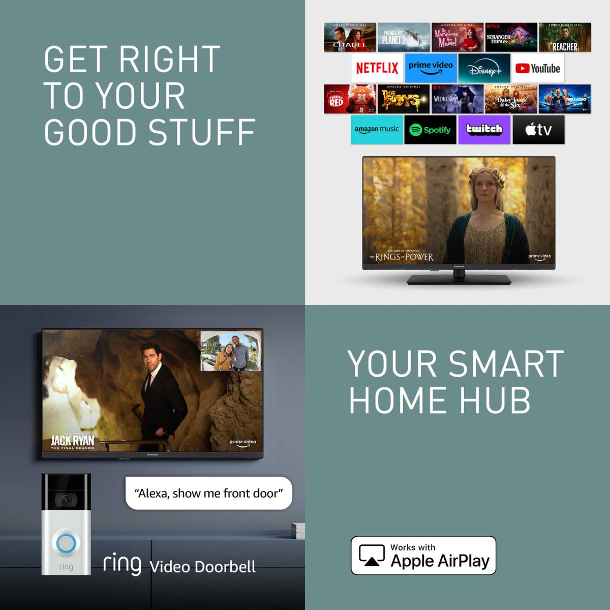 Panasonic 24" HD Ready LED Smart Fire TV - TV-24S50AEYC