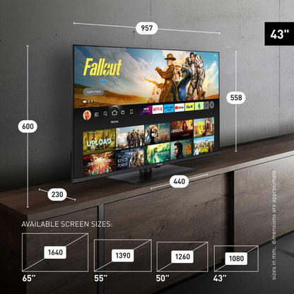 Panasonic W85BEY 43" 4K Ultra HD QLED Fire TV - TV-43W85BEY
