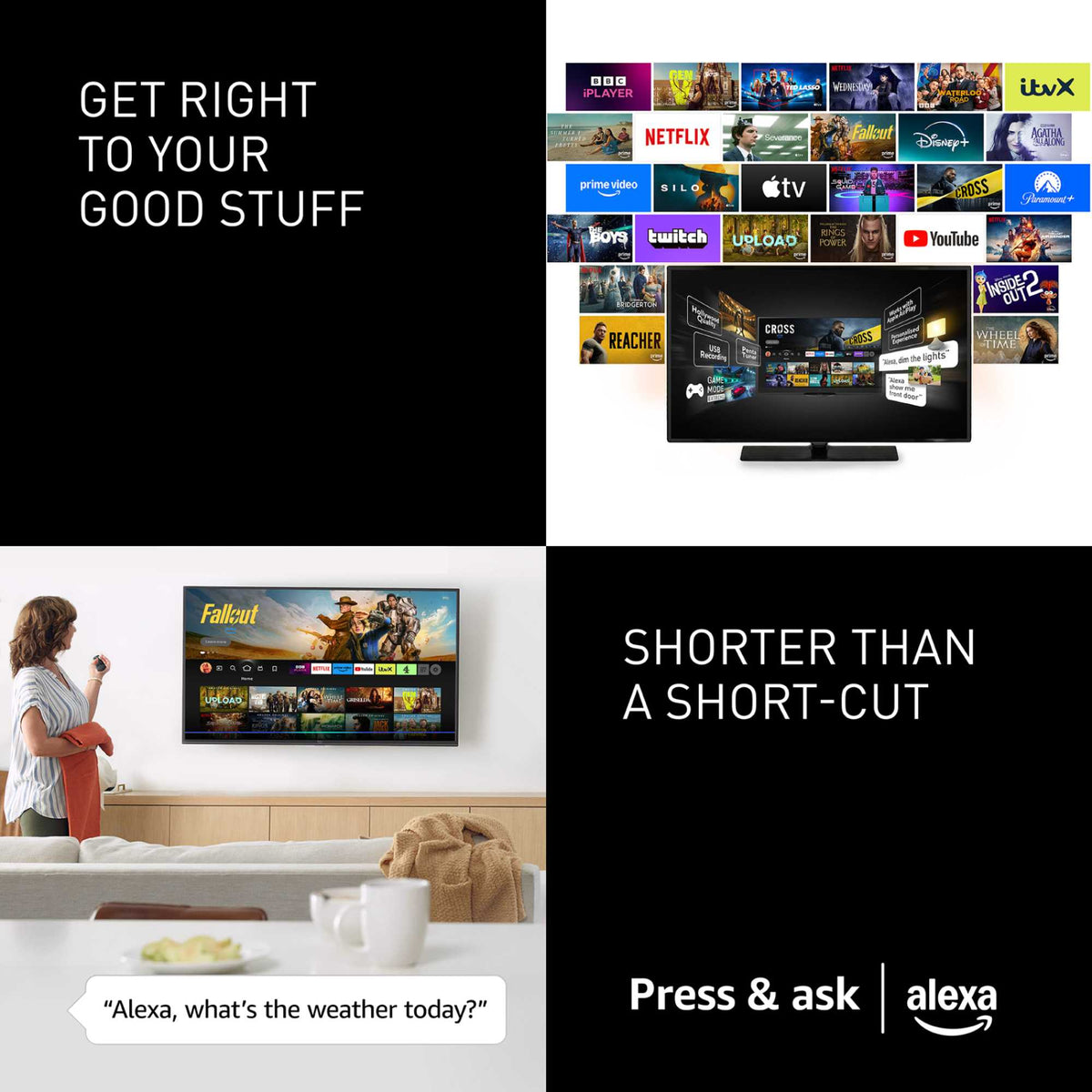 Panasonic W85BEY 43" 4K Ultra HD QLED Fire TV - TV-43W85BEY