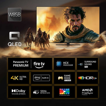 Panasonic W85BEY 55" 4K Ultra HD QLED Fire TV - TV-55W85BEY
