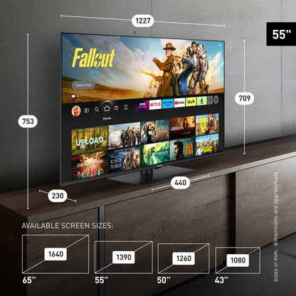 Panasonic W85BEY 55" 4K Ultra HD QLED Fire TV - TV-55W85BEY