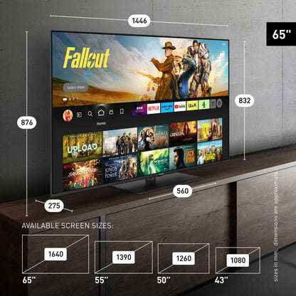 Panasonic W85BEY 65" 4K Ultra HD QLED Fire TV - TV-65W85BEY