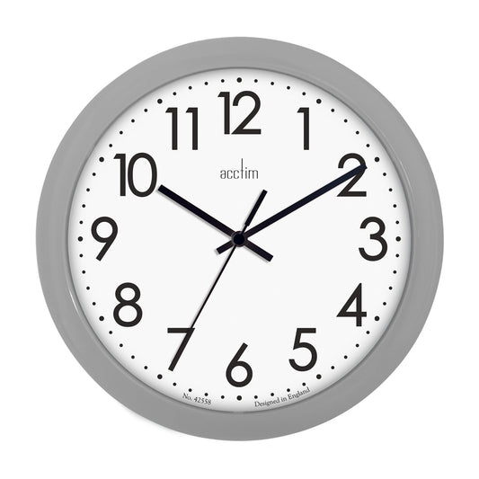 Abingdon Wall Clock Grey