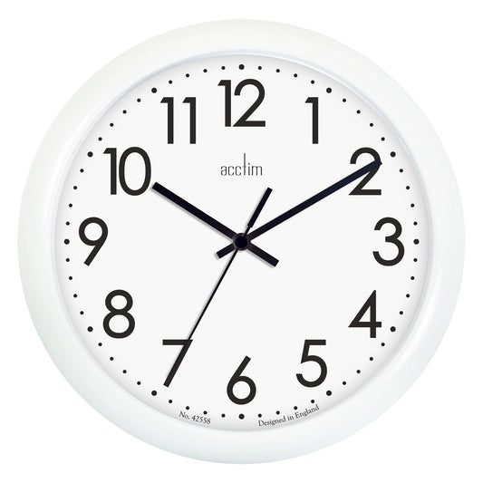 Abingdon Wall Clock White
