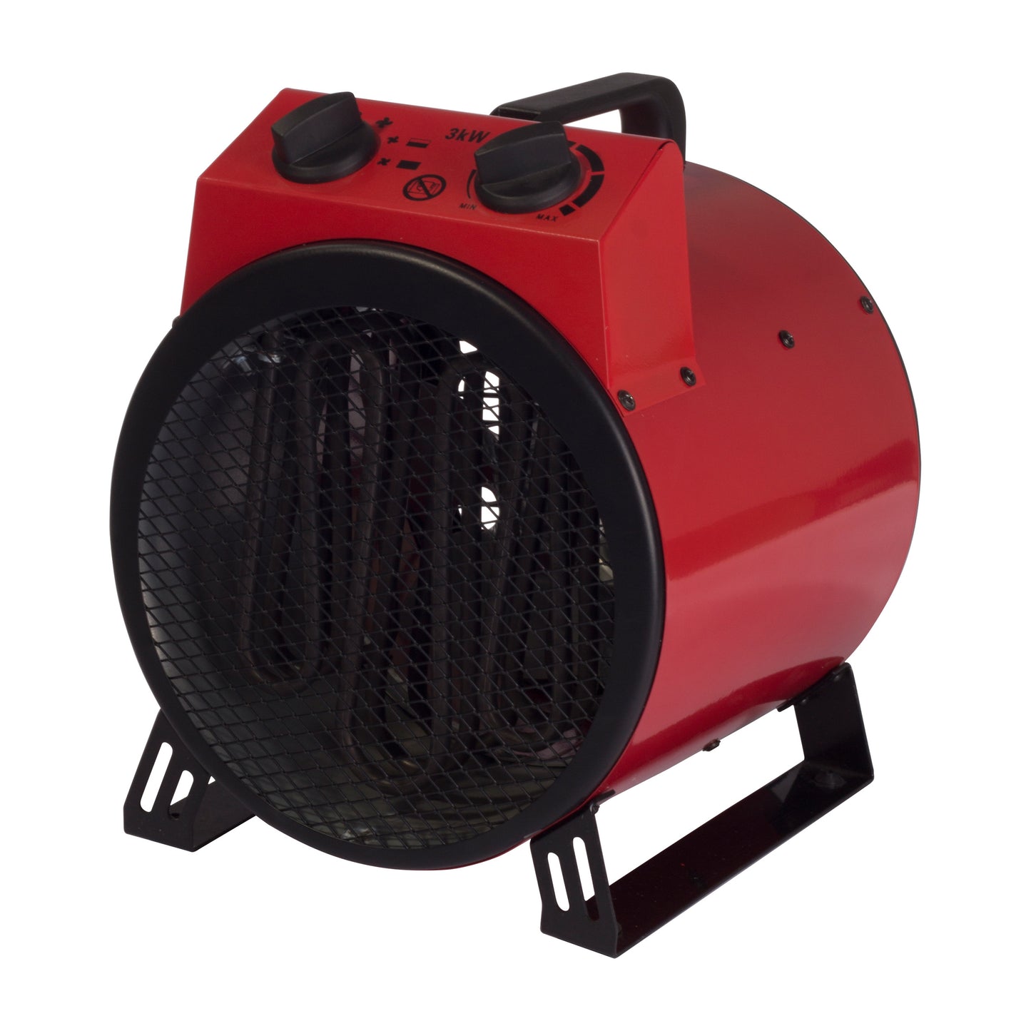3Kw Industrial Drum Heater Red