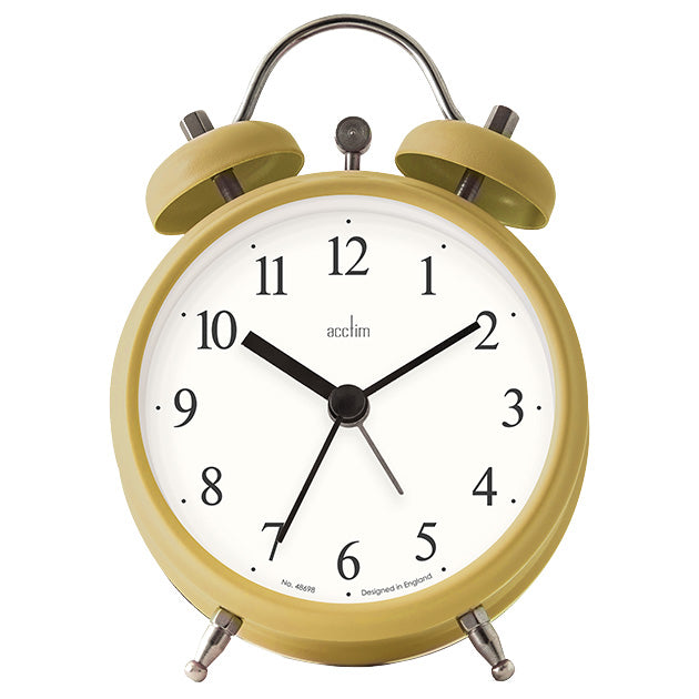 (DNO) HAVEN FAUX BELL ALARM CLOCK CURRY POWDER