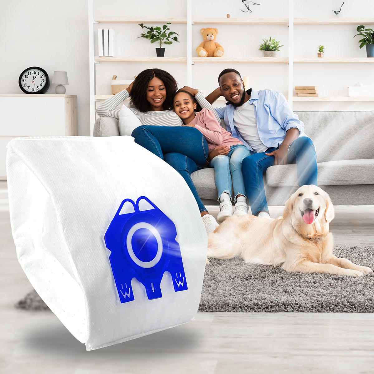 Qpro Premium OEM Quality Made In Germany Vacuum Cleaner Dust Bags Compatible With Miele Models - C2, C3, C1, S8, S5, S2 GN Type (Pack of 4 Bags + 2 Filters) - Includes Rainbow Air Fresheners