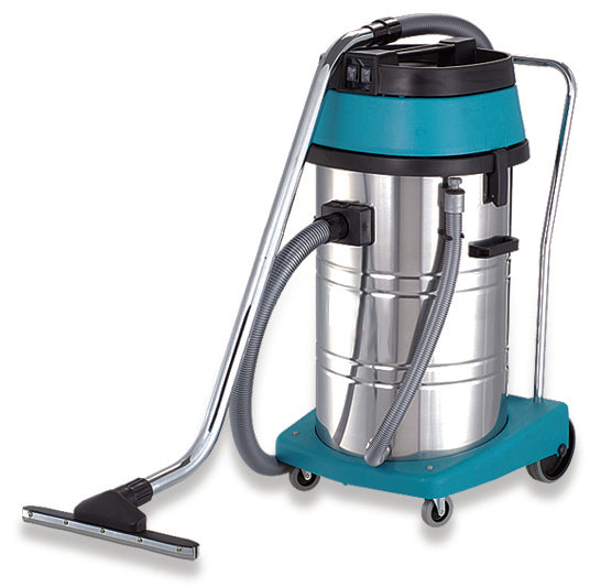 Vacuum Cleaner - 80L Wet and Dry Tub Cleaner - Stainless Steel Tank - 2000 Watt Motor 240V - Cable length 12M -