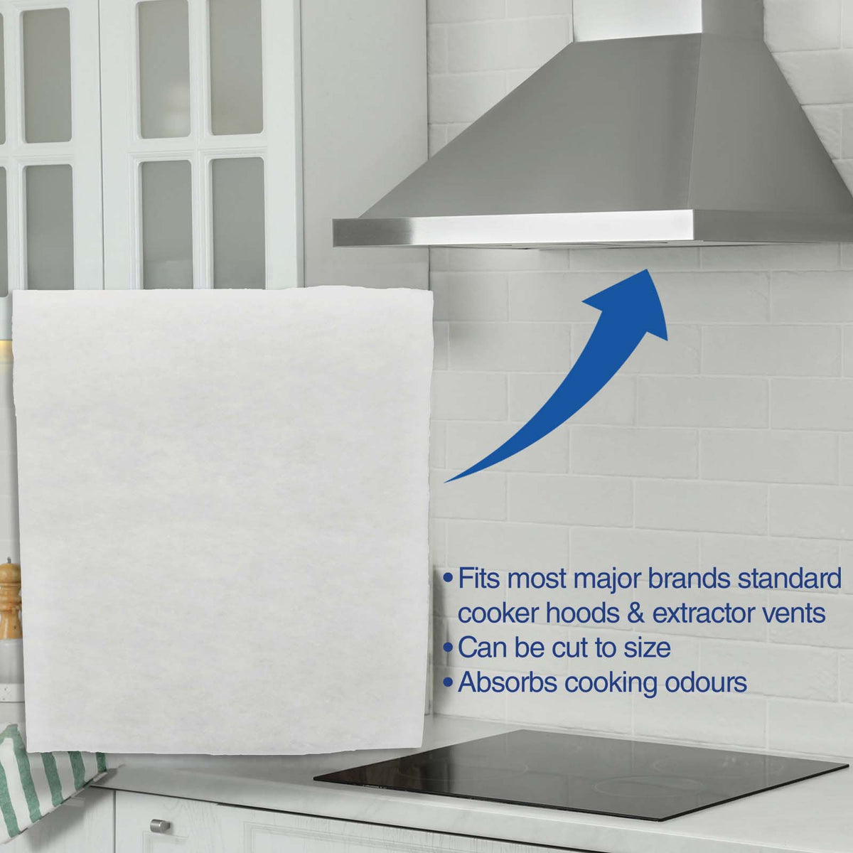 Cooker Hood Filter - 50cm x 120cm Cut To Size
