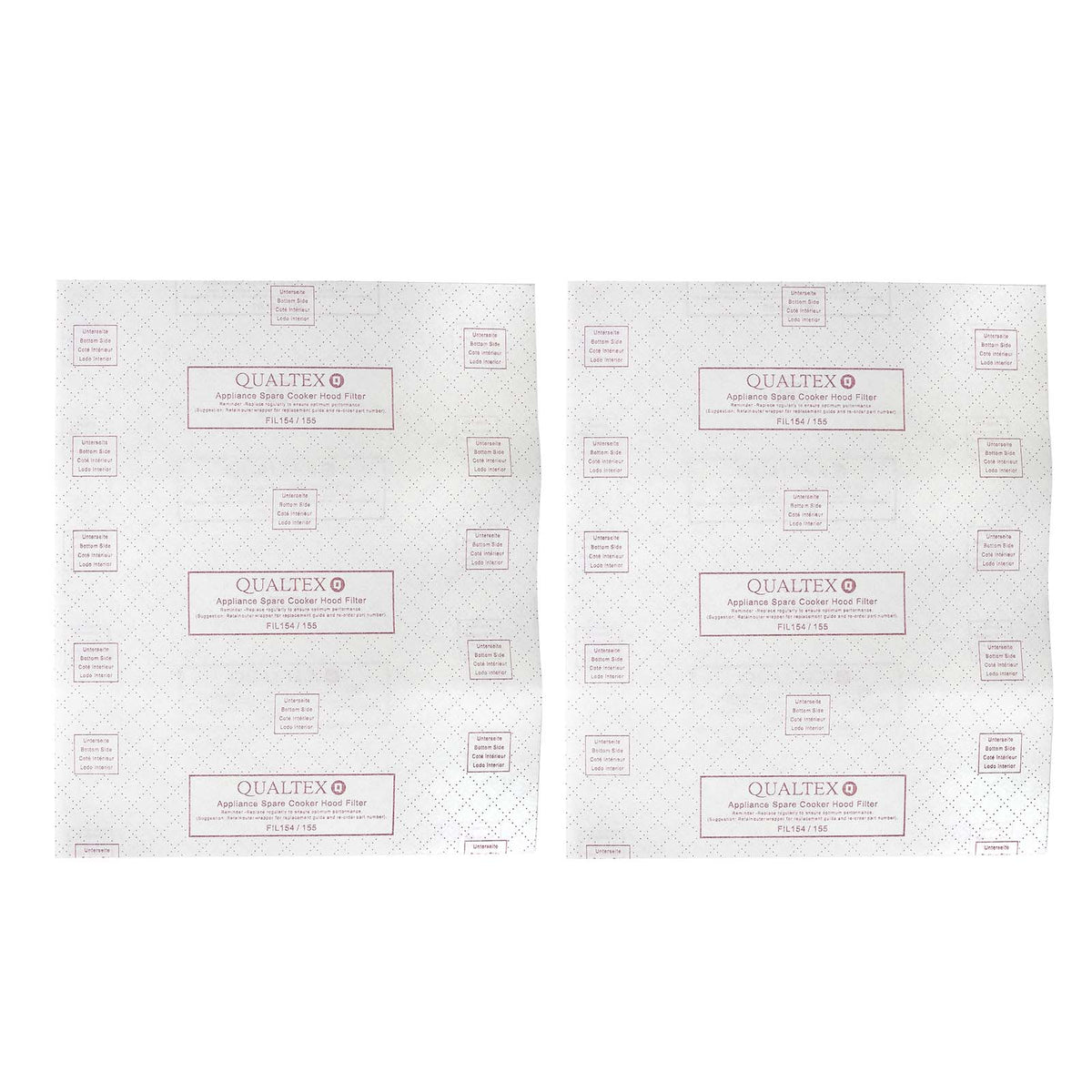 Cooker Hood Filter (Kit) - Cut To Size - Contains x2 Grease Filters and x2 Charcoal