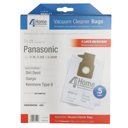 Panasonic Vacuum Cleaner Bag - U20E (Pack of 5)