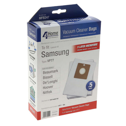 Vacuum Cleaner Microfibre Bag For Samsung / Nilfisk