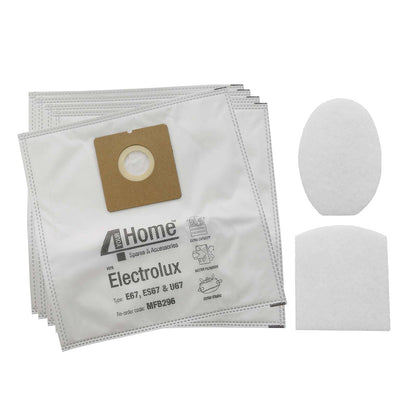 Electrolux Vacuum Cleaner Microfibre Bag - E67 (Pack of 5)