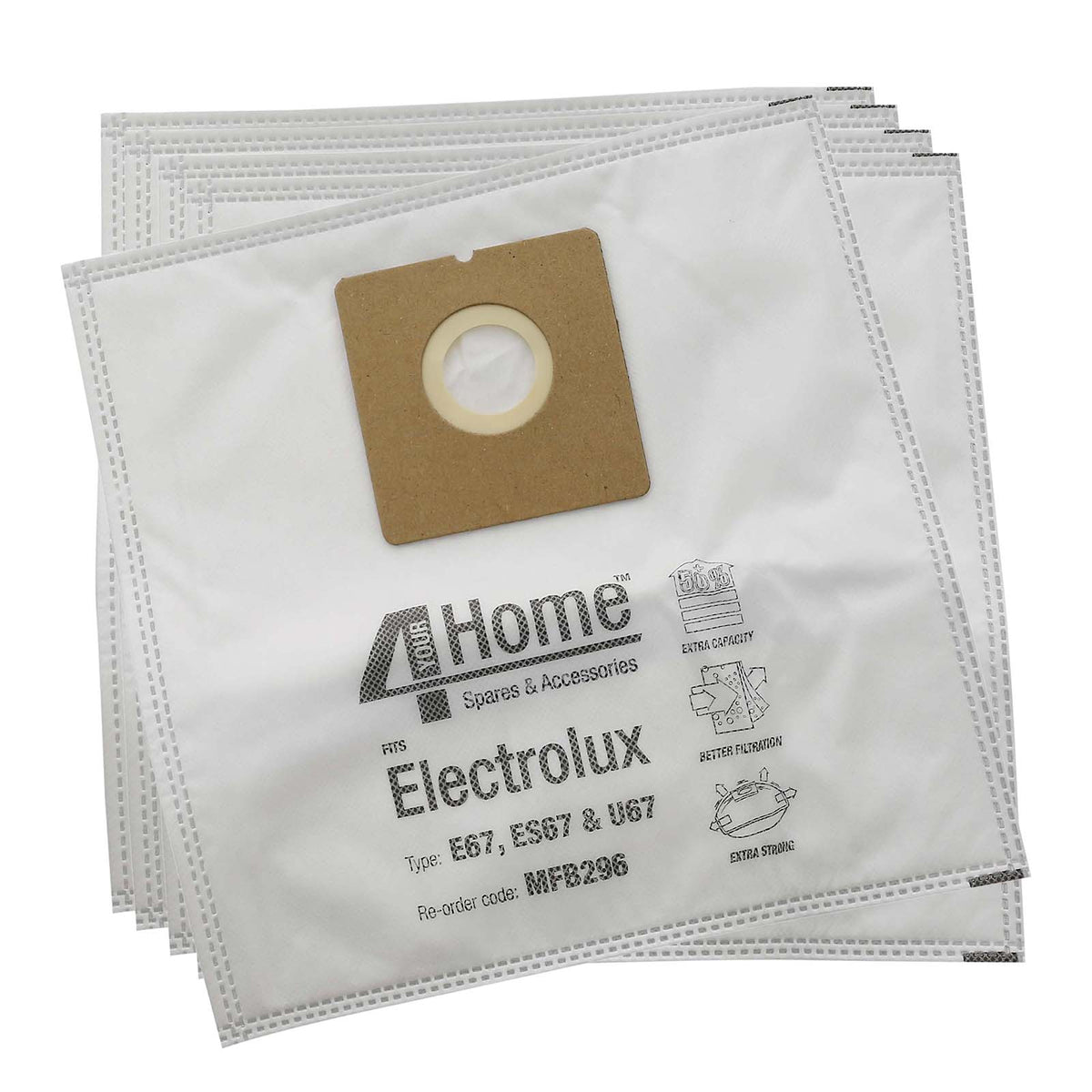 Electrolux Vacuum Cleaner Microfibre Bag - E67 (Pack of 5)
