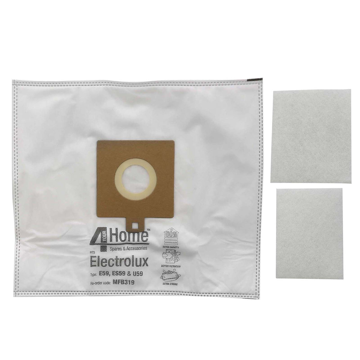 Electrolux Vacuum Cleaner Microfibre Bags E59 /U59