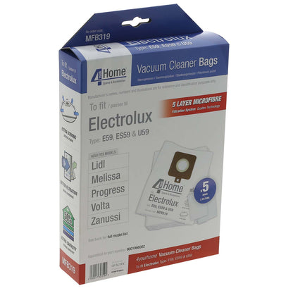 Electrolux Vacuum Cleaner Microfibre Bags E59 /U59