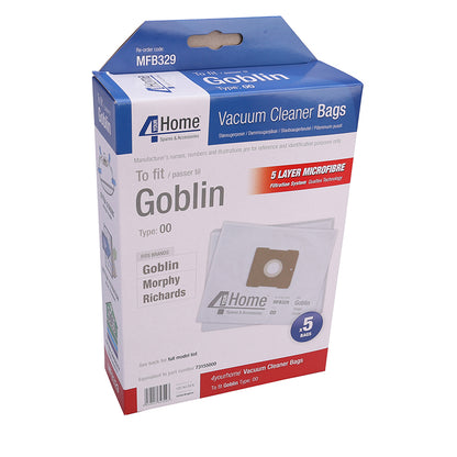 Goblin Vacuum Cleaner Microfibre Bag (Pack of 5)
