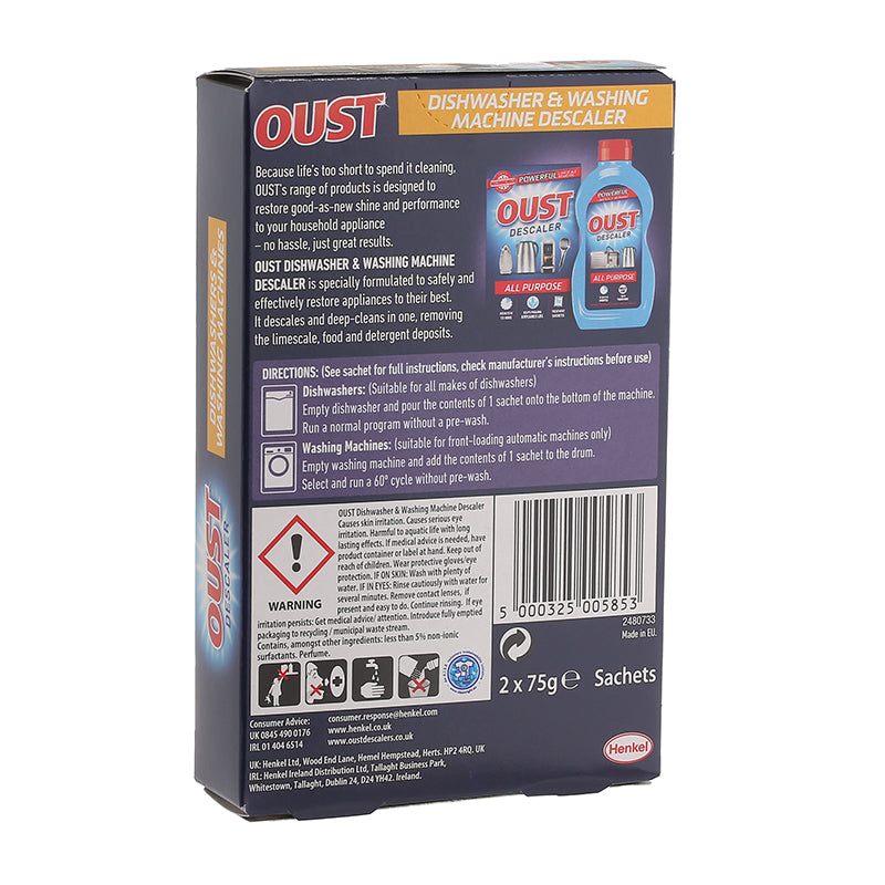 Oust Dishwasher and Washing Machine Descaler