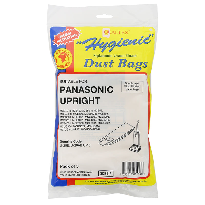 Panasonic Vacuum Cleaner Paper Bag - U20E (Pack of 5)