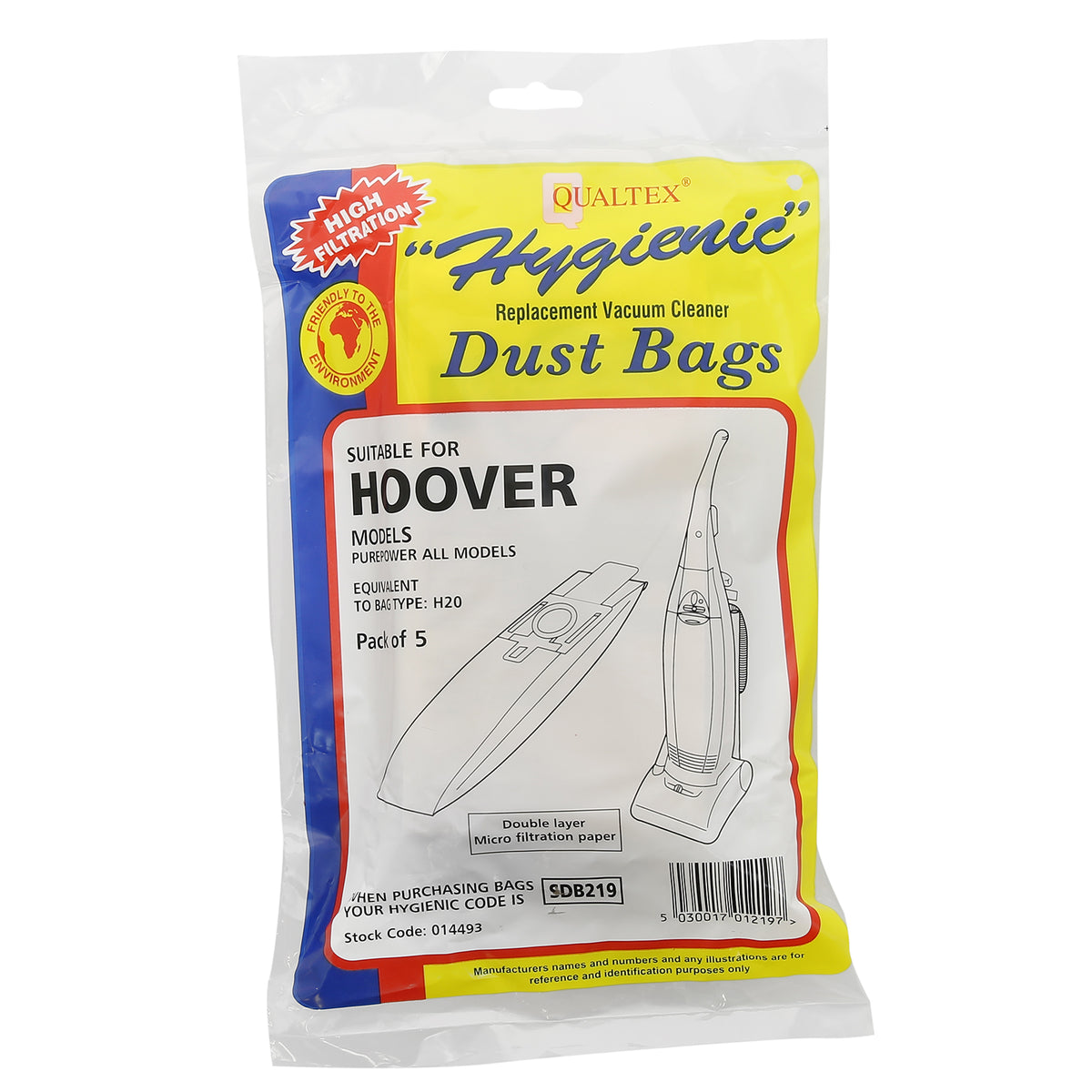 Vacuum Cleaner Paper Bag - H20 (Pack of 5)