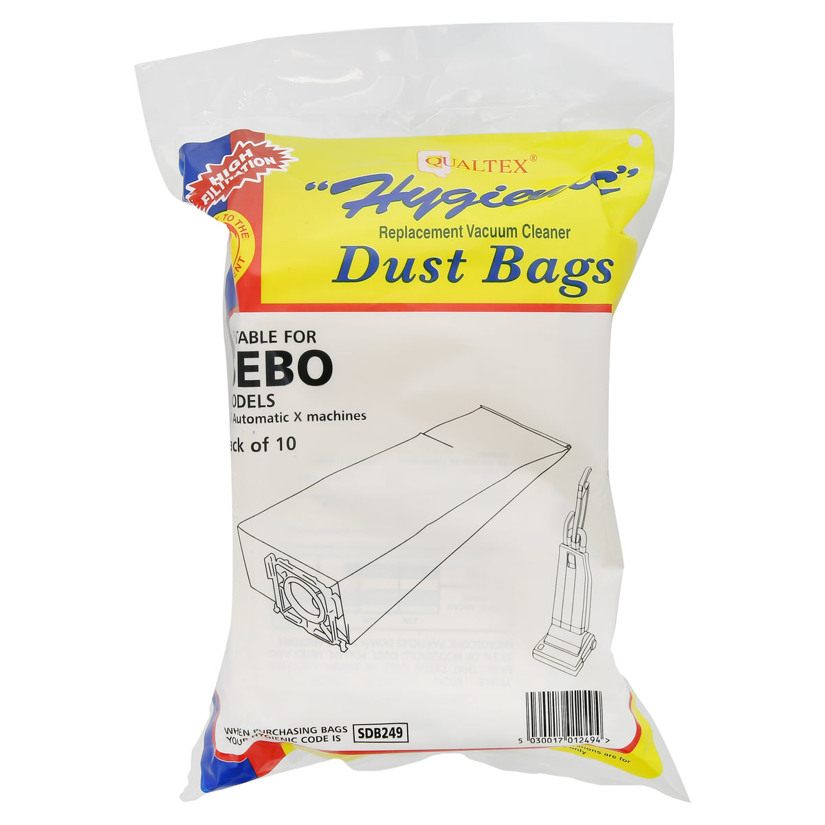 Sebo X & C Vacuum Cleaner Paper Bag - 5093 (Pack of 10)
