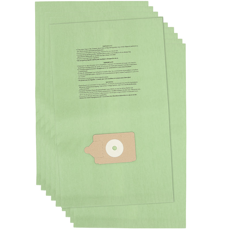 Vacuum Cleaner Paper Bag  (Pack of 10)  - Made To Fit Numatic Henry, Hetty, James, David, Harry, Basil Models - NVM3B