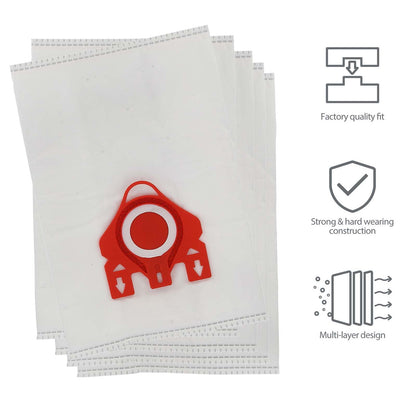 Vacspare Microfibre Bag - FJM (Pack of 5) - Compatible With Miele Vacuum Cleaners
