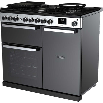 Rangemaster Edge Deluxe 100 100cm Dual Fuel Range Cooker - EDDL100DFGBLK/CM1