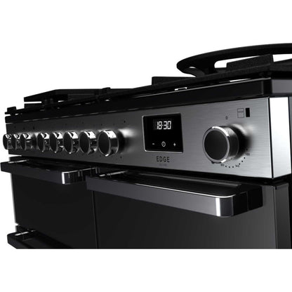 Rangemaster Edge Deluxe 100 100cm Dual Fuel Range Cooker - EDDL100DFGBLK/CM1