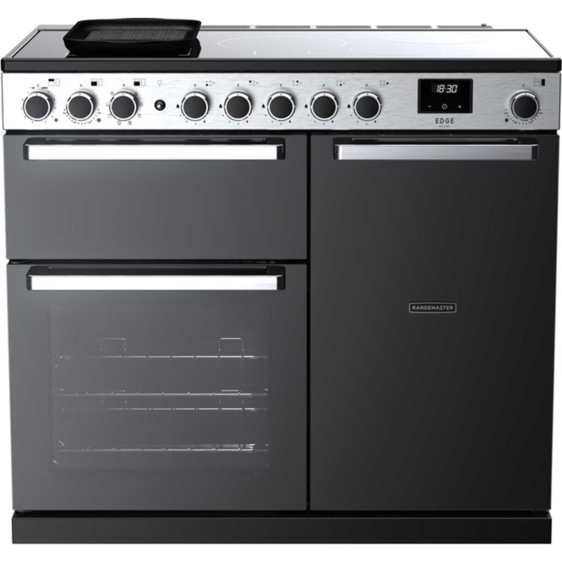 Rangemaster Edge Deluxe 100 100cm Electric Range Cooker - EDDL100EIGBLK/CM1