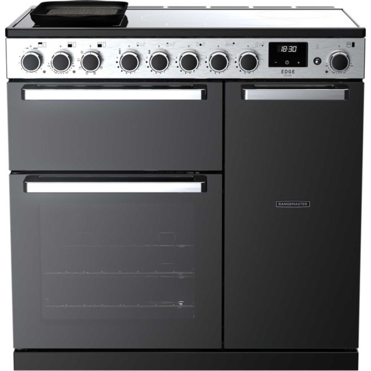 Rangemaster Edge Deluxe 90 90cm Electric Range Cooker - EDDL90EIGBLK/CM1