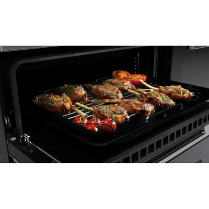 Rangemaster Edge Deluxe 90 90cm Electric Range Cooker - EDDL90EIGBLK/CM1