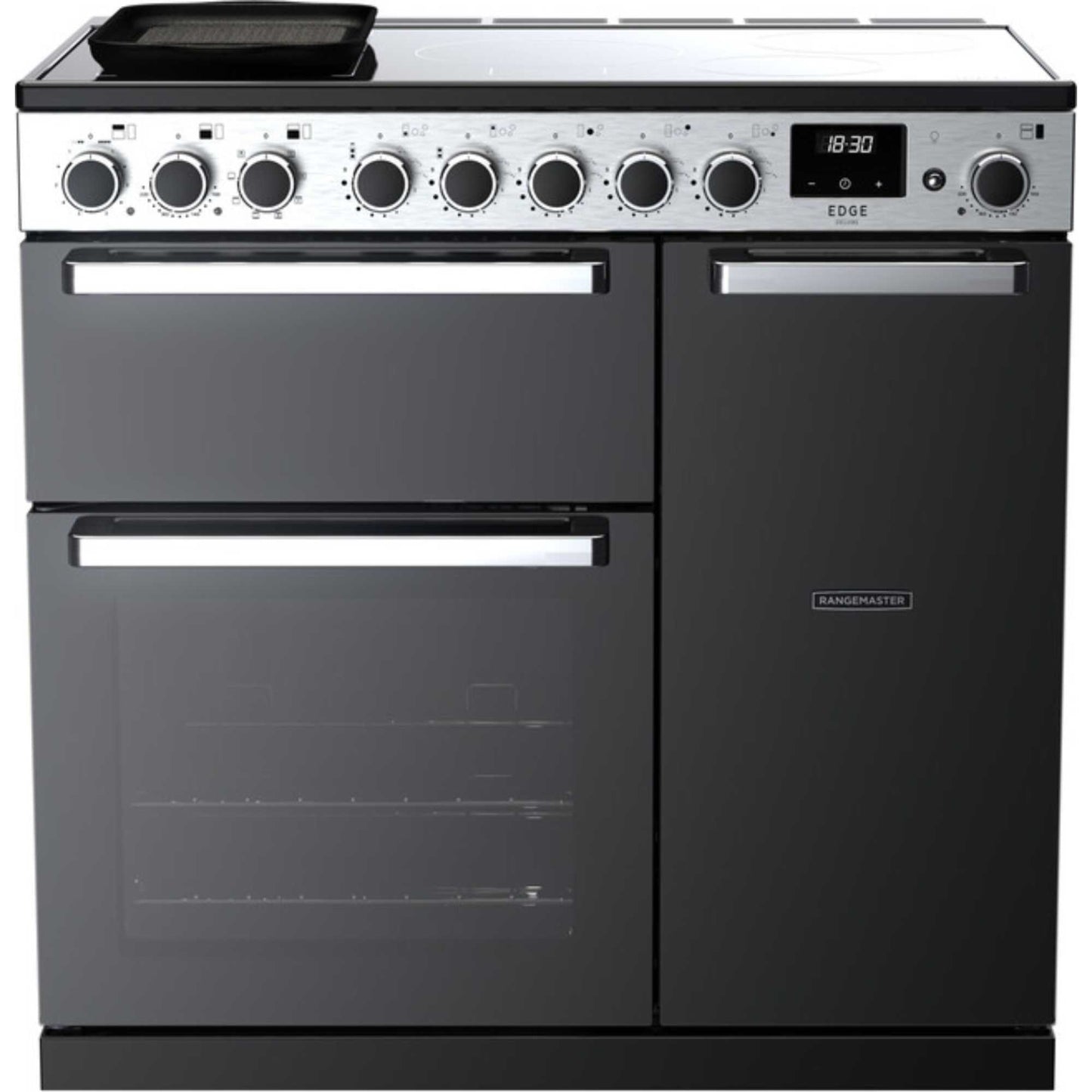 Rangemaster Edge Deluxe 90 90cm Electric Range Cooker - EDDL90EIGBLK/CM1
