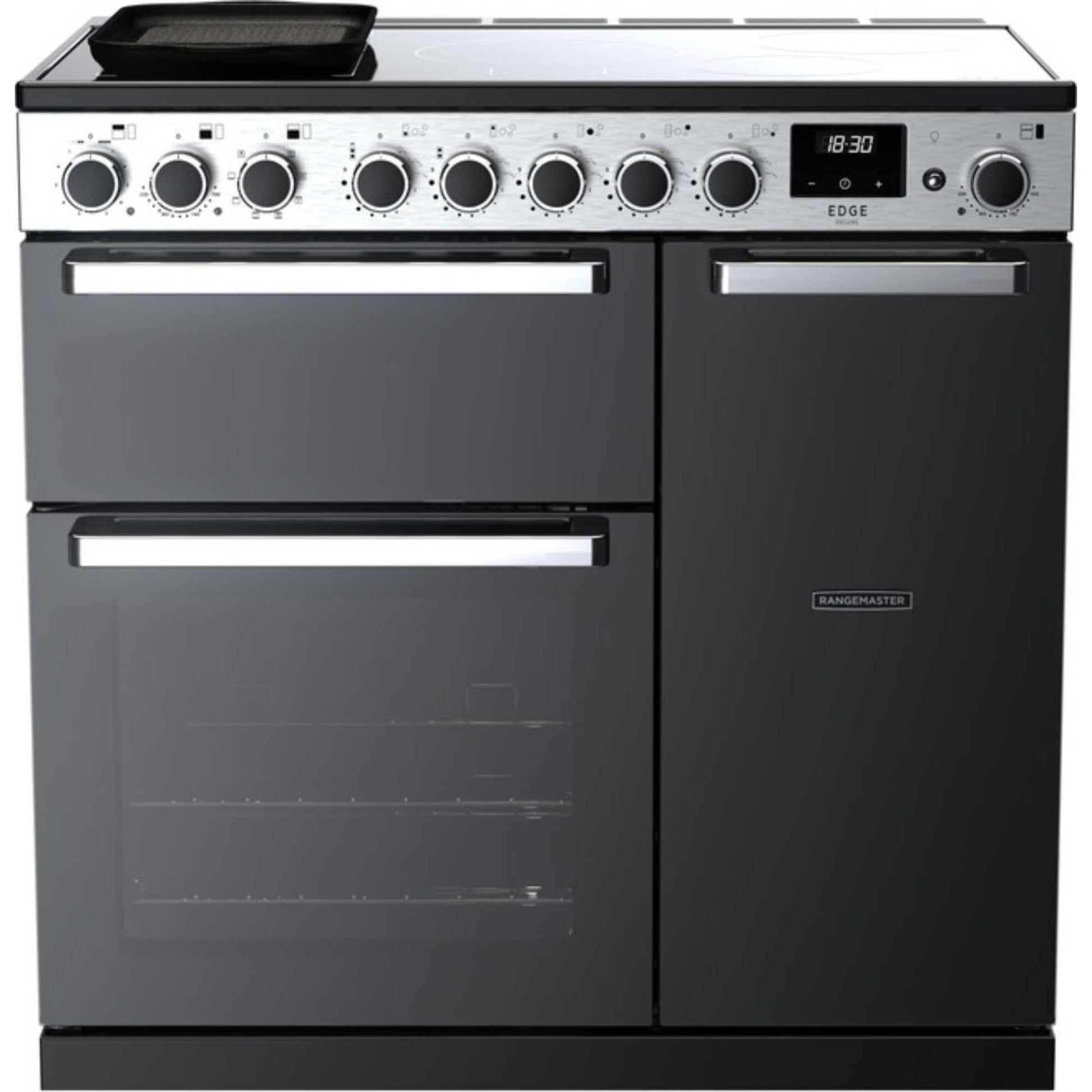Rangemaster Edge Deluxe 90 90cm Electric Range Cooker - EDDL90EIGBLK/CM1