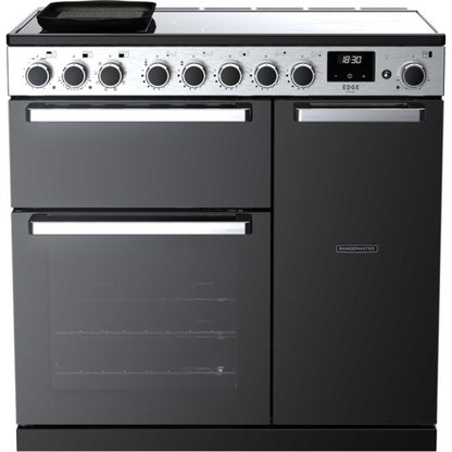 Rangemaster Edge Deluxe 90 90cm Electric Range Cooker - EDDL90EIGBLK/CM1