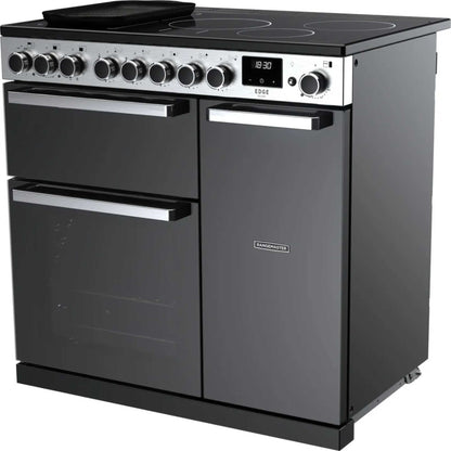 Rangemaster Edge Deluxe 90 90cm Electric Range Cooker - EDDL90EIGBLK/CM1