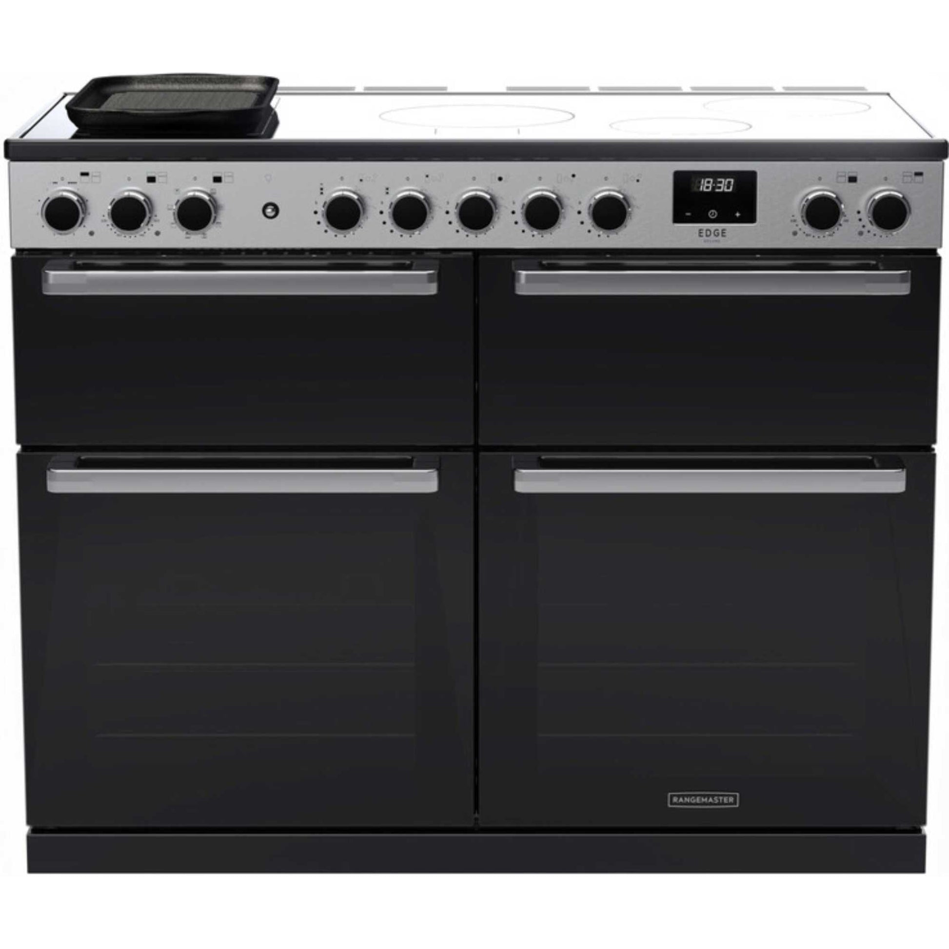 Rangemaster Edge Deluxe 110 110cm Electric Range Cooker - EDDLB110EIGBLK/CM1