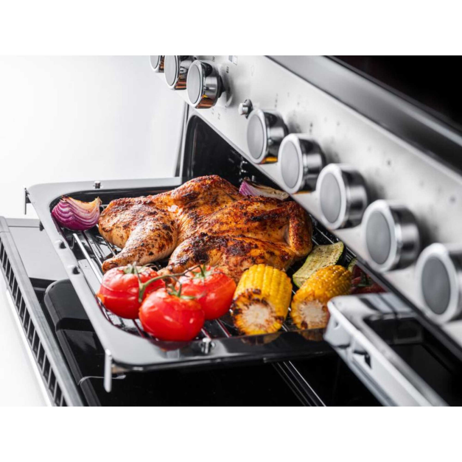 Rangemaster Edge Deluxe 110 110cm Electric Range Cooker - EDDLB110EIGBLK/CM1