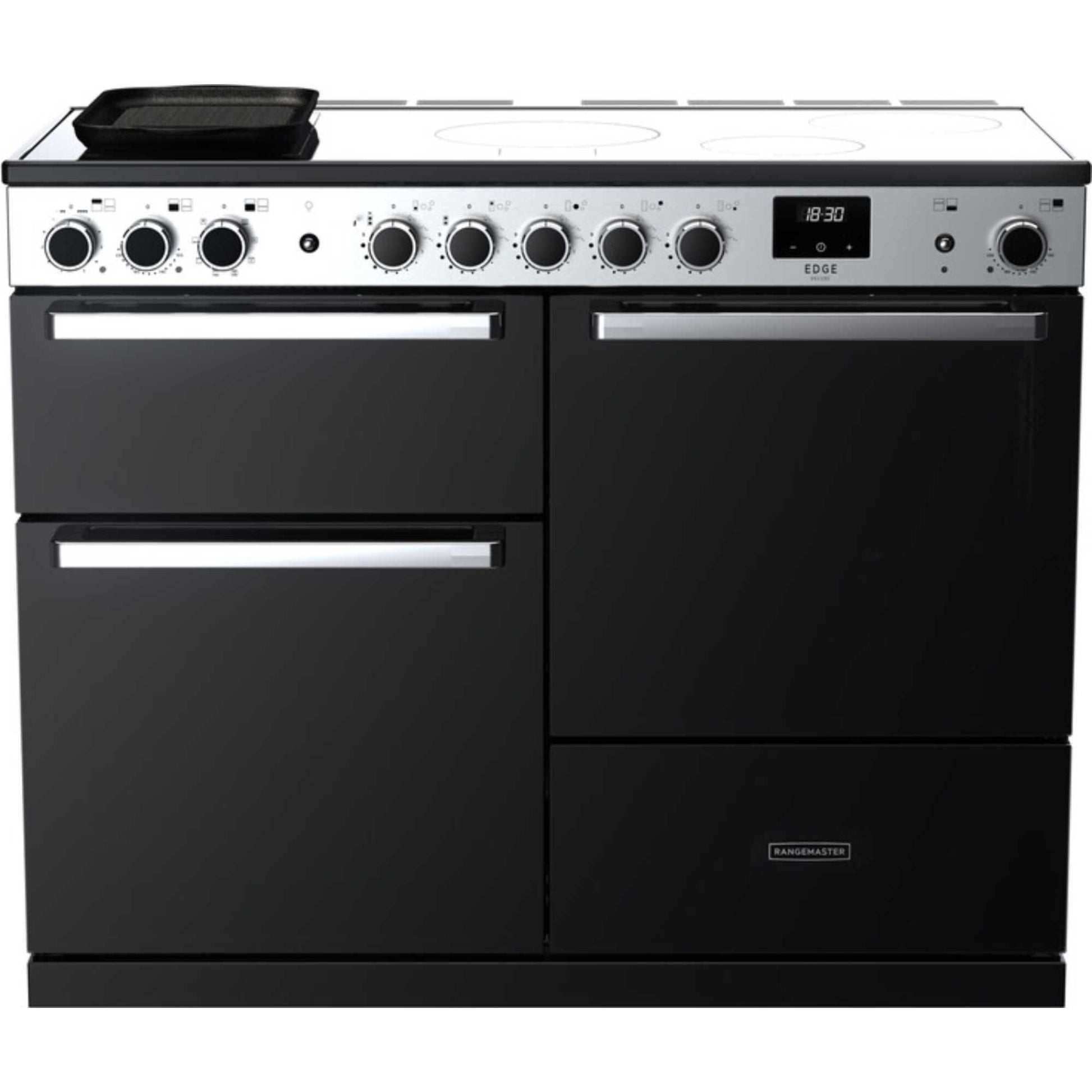 Rangemaster Edge Deluxe 110 110cm Electric Range Cooker - EDDLO110EIGBLK/CM1