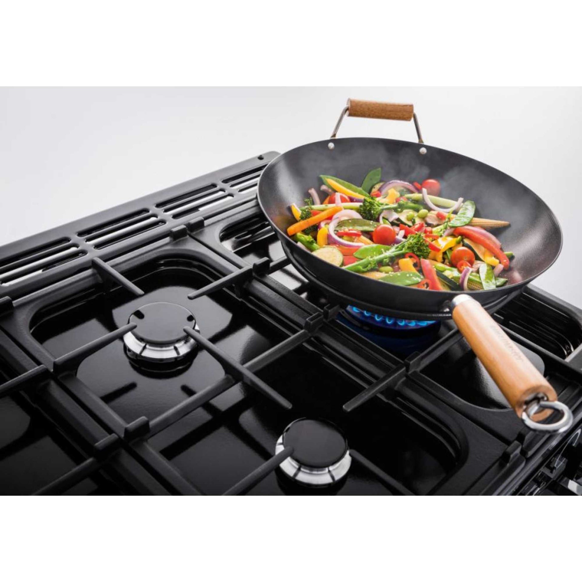 Rangemaster Encore Deluxe 110 110cm Dual Fuel Range Cooker - EDL110DFFBL/C
